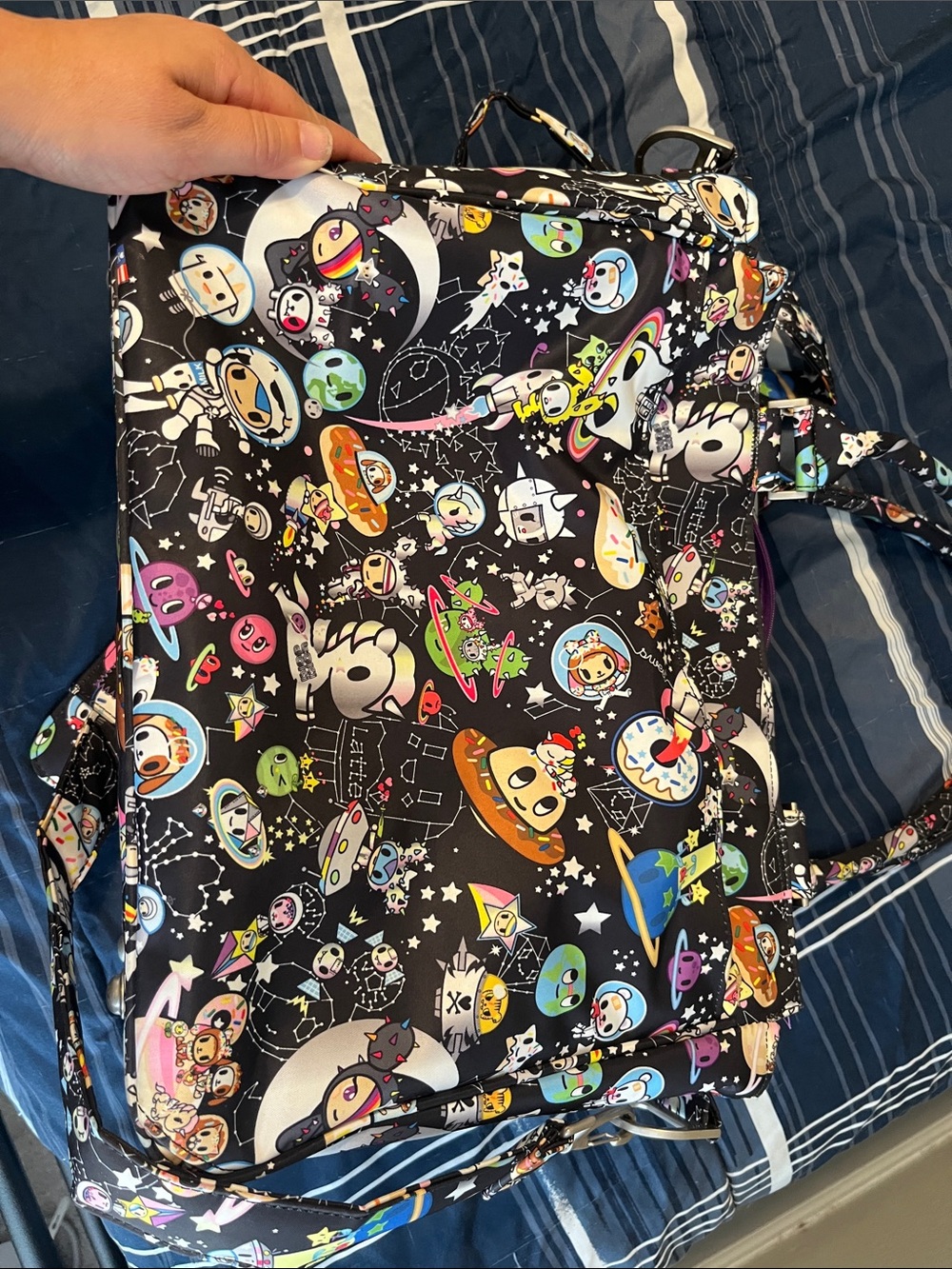 tokidoki x Jujube Be Classy Space Place Diaper bag with changing pad tote bag - Picture 8 of 10
